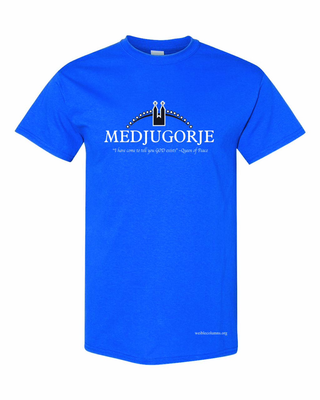 t shirt for website I have come royal blue round neck